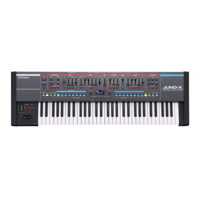 Roland Juno-X Programmable Polyphonic 61-Key Keyboard Synthesizer with High-Resolution Knobs and Sliders, Stereo Speakers and Bluetooth, and USB Memory Port