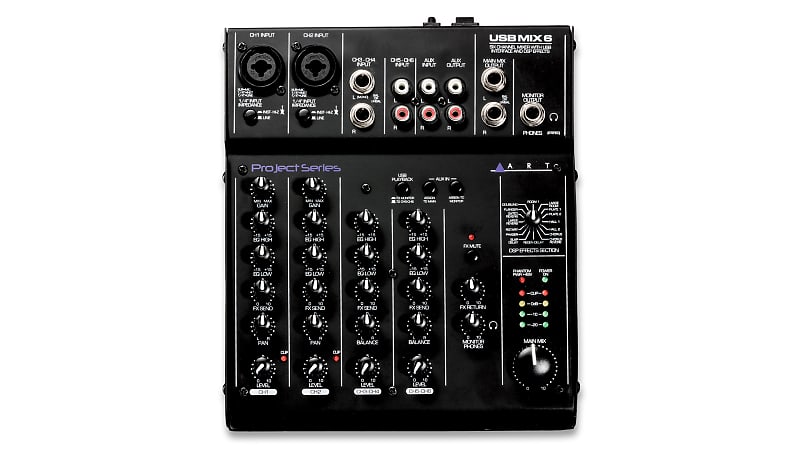 ART USB Mix 6 - Six Channel Mixer / USB Audio Interface | Reverb