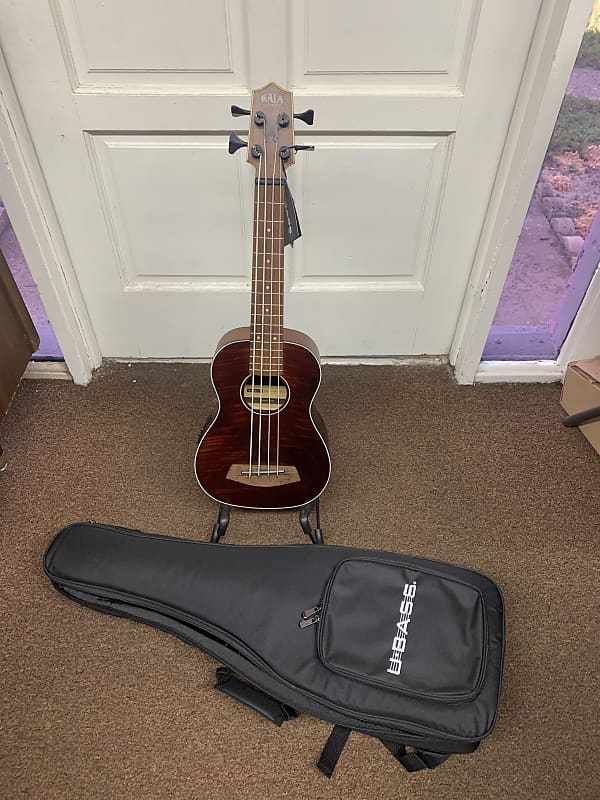 KALA UBASS Exotic Mahogany acoustic electric Ukulele BASS Reverb
