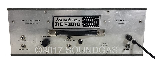 Danelectro Reverb Box Model 9100 Rare 1960s Valve Tube Spring