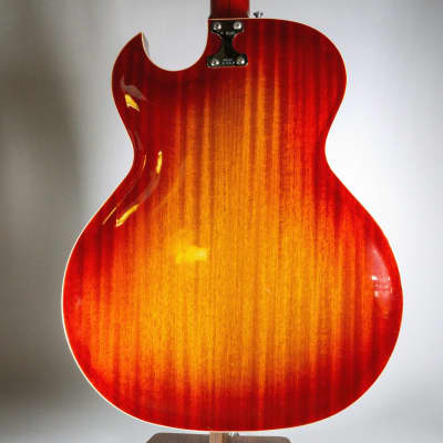 1967 Goya Rangemaster Italian Hollowbody Electric Guitar - Cherry Burst image 5