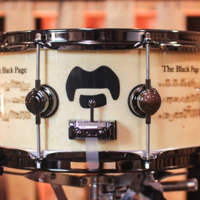 DW 6.5x14 Icon Series Terry Bozzio "The Black Page" Snare Drum - #136 of 250 image 1