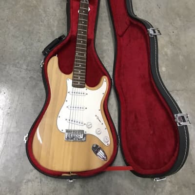 RaS Custom Hand Made Acoustic & Electric Guitar, White Wood Grain, Nice Guitar,  W/ Hard Travel Case image 12
