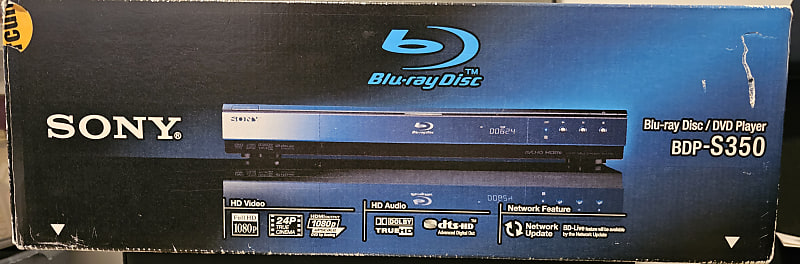 SONY BDP-S350 CD 💿 DVD BLU-RAY PLAYER IN ORIGINAL PACKAGING