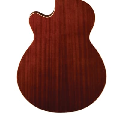 Washburn AB5 Cutaway Acoustic Electric Bass Guitar, Natural (B-Stock) image 2