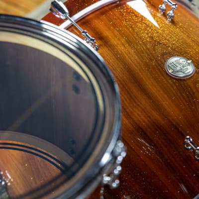 HHG Drums Walnut Heritage Series Kit, Burnt Sienna Gloss image 15