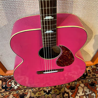 Vintage 1950s Kay K22 Jumbo Flat Pink Acoustic Guitar *Ex. Ronnie Lane Studios* image 9