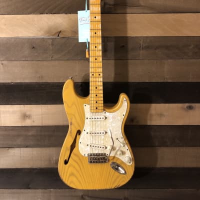 Von K Guitars S-Time BSBF Stratocaster F Hole Aged Butterscotch Blond Nitro image 1
