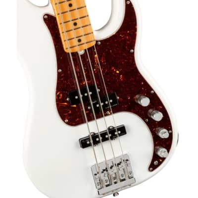 Fender American Ultra Precision Bass - Arctic Pearl / Maple image 4