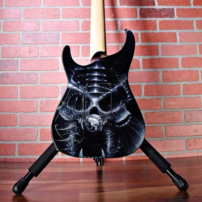 Jackson Custom Shop Arch Top Soloist 7-String 3-Pickup Reverse Headstock 2008 Double-Sided Graphic image 16
