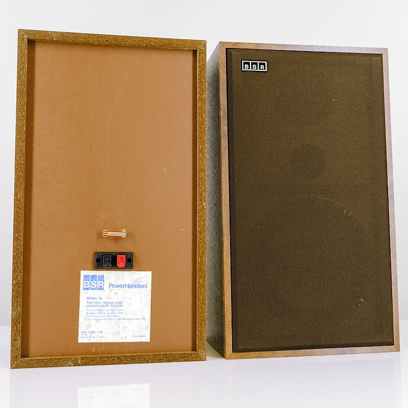 BSR Powerhandlers Model 82 Speakers 70's/80's Simulated Reverb