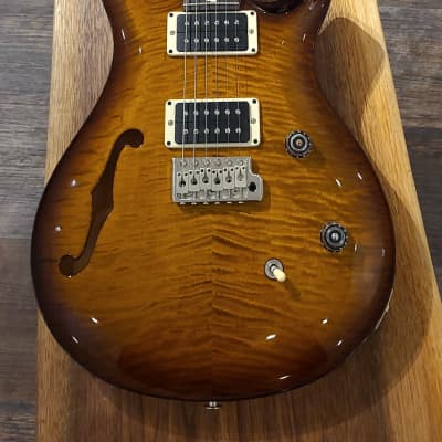 2023 PRS CE 24 Semi-Hollow Black Amber #080 image 8