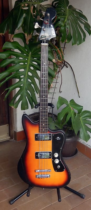 Vintage Klira KENTUCKY Jazzmaster Bass Guitar 1960's  Tobacco Brown Sunburst image 1