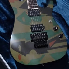 Ibanez JPM P4 John Petrucci! Picasso Collectable Art Work Camo Colors image 7