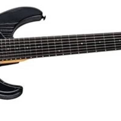 ESP LTD SN-1007 HT Baritone Electric Guitar - Black Blast image 3