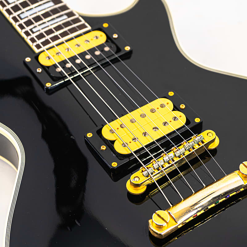 Edwards Les Paul Custom Style Guitar Black w/ DiMarzio Style