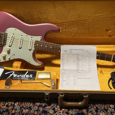 Fender Custom Shop '60 Reissue Stratocaster Relic 2013 Burgundy Mist image 2