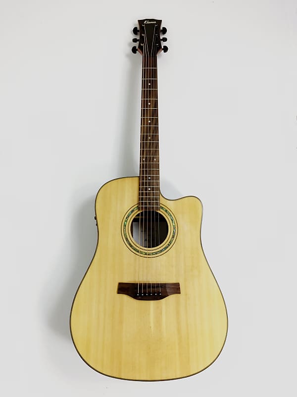 Klema K300JS-CE Solid Spruce Top,Dreadnought Acoustic Guitar,Fishman EQ+Free Bag - With a Bag image 1