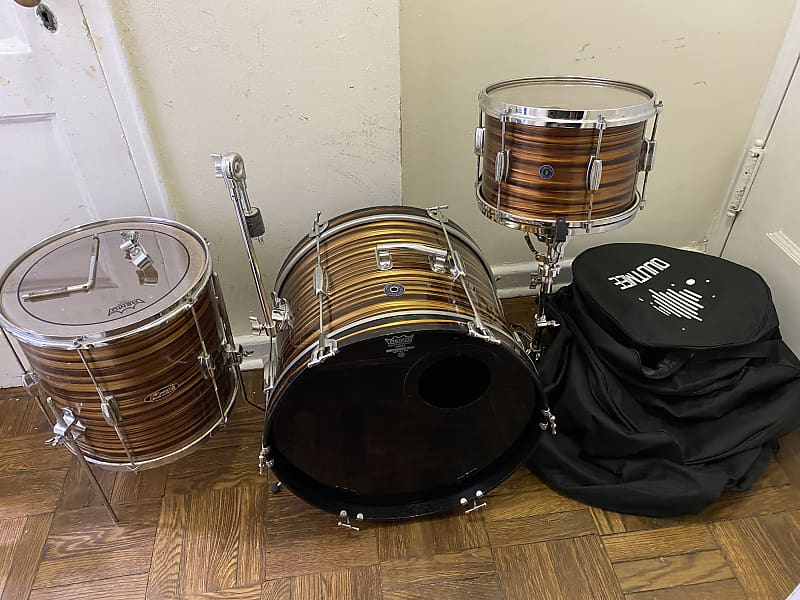 Zim Gar/Pearl 1960s - Tigers Eye Drum Set | Reverb