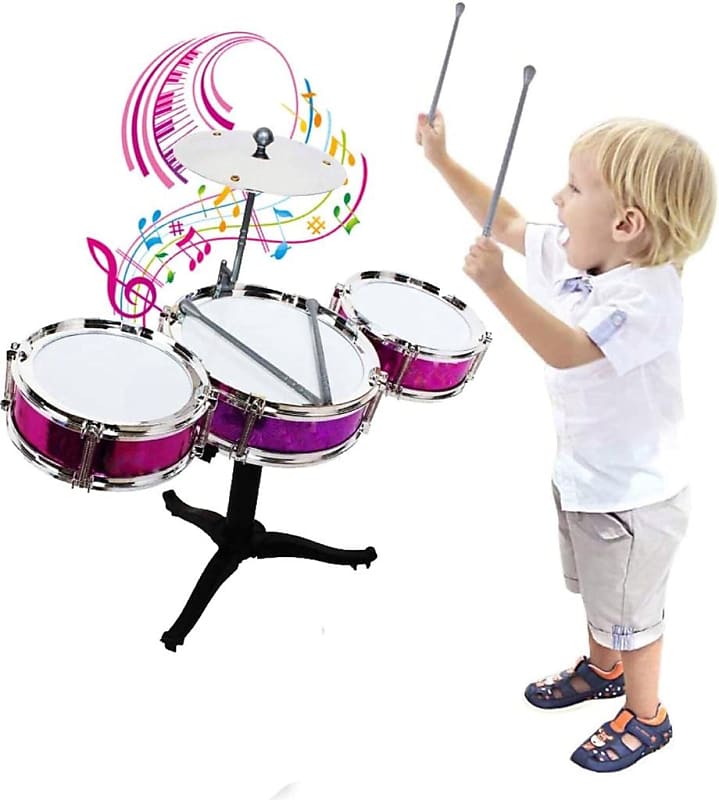 Naad Jazz Drum Set for Kids Musical Instruments Kids Drum Set with