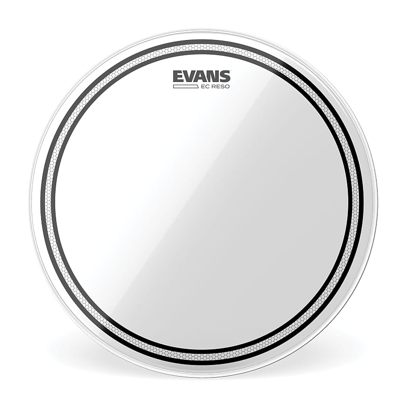Evans EC Resonant Tom Drum Head, 8 Inch image 1