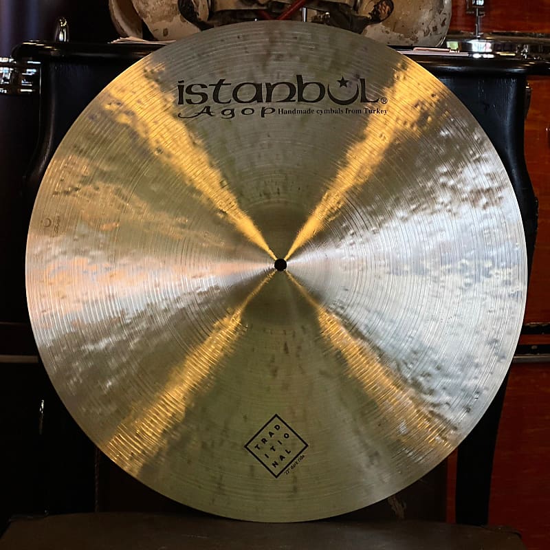 NEW Istanbul Agop 22 Traditional Dark Ride Cymbal - 2422g | Reverb