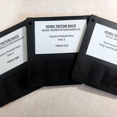 Korg Triton RACK-OS 1.52 upgrade, Factory Reset, New Sound Collections Disks