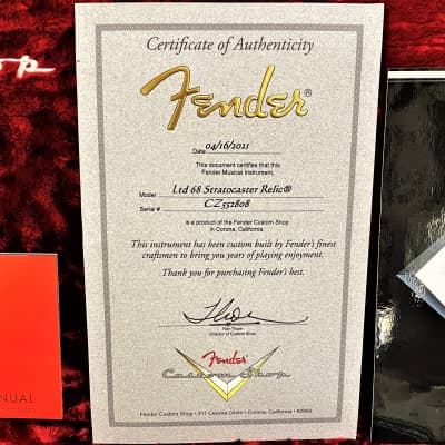 Fender Fender Stratocaster Relic LTD ED Custom “Show” Build 2021 1968 Aged Black image 6