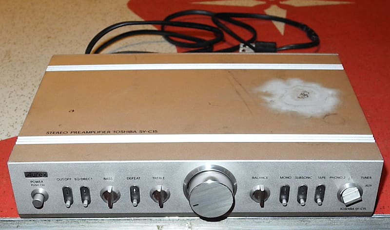 Rare Toshiba Aurex SY-C15 Stereo Preamplifier C-15 HiFi Preamp