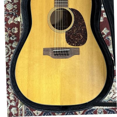 Martin D-18-12 1974 - Natural w/ Pickup for sale