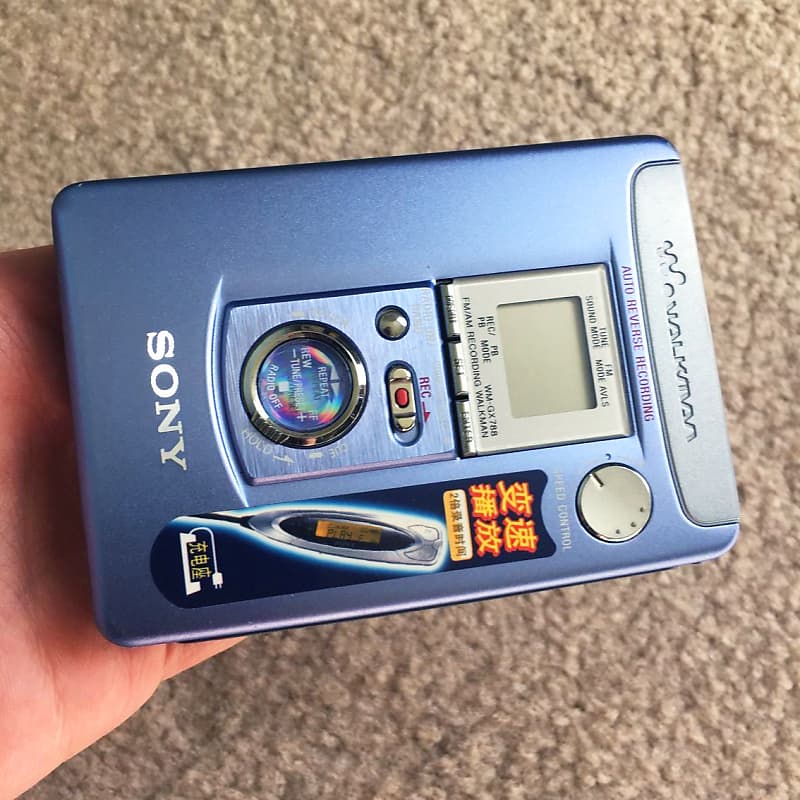 SONY WM-GX788 Walkman Cassette Player, Excellent Blue ! Working