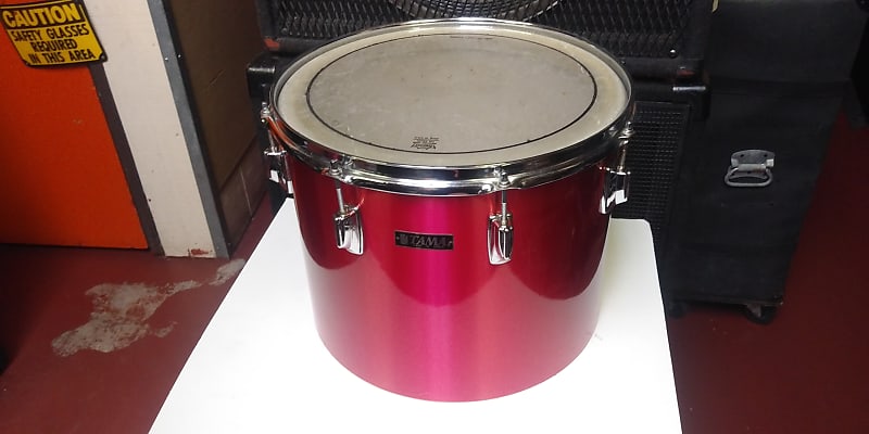 RARE! 1970s Tama Made In Japan Ruby Red Wrap  12 x 15" Imperialstar Concert Tom - Sounds Great! image 1