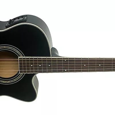 Washburn EA12B Festival Series Mini Jumbo Cutaway Basswood Top 6-String Acoustic-Electric Guitar image 4