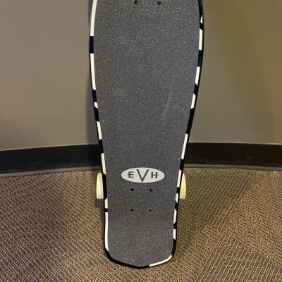 EVH Aluminati Skateboard Black and White Stripe image 1