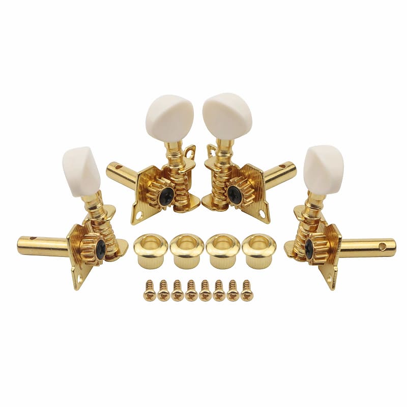 Guitar 2R2L Gold Tuning Pegs Kegs Machine Head Tuners For 4 Reverb
