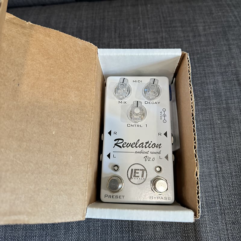 Jet Pedals Revelation Ambient Reverb V2.0 MIDI White Reverb