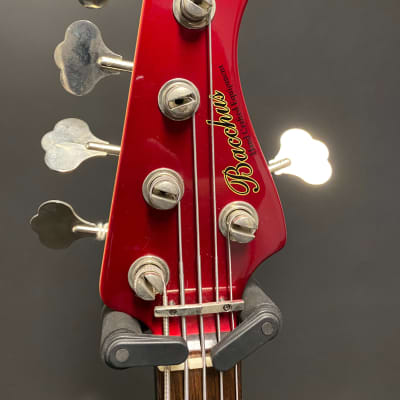 Bacchus Model 24 5-String Bass Candy Apple Red w/HSC image 4