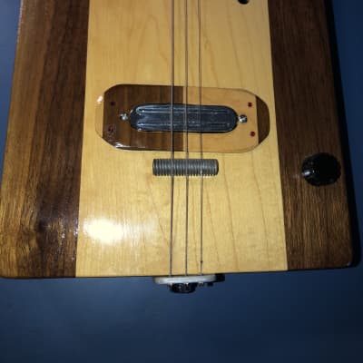 Custom Jim Stone 3 String Electric/Acoustic Cigar Box Guitar 2021 image 4