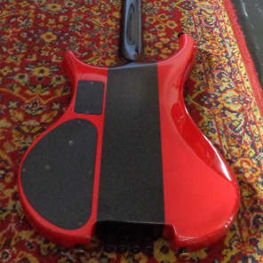 Westone X-900 1980s Headless  Neck Through Bass Red / Black (Changed Pre Amp) 4-18-17 image 12