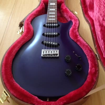 1993 Edwards by ESP Gothic Purple LP Shaped Superstrat Guitar w Premium USA Hardshell Case MIJ Japan image 24