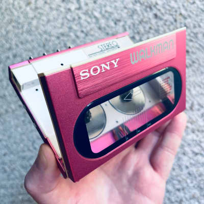RARE] Sony WM-20 Walkman Cassette Player, Beautiful Pink