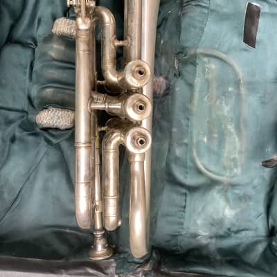 Boosey & Co vintage cornet trumpet with case / made in UK London image 14