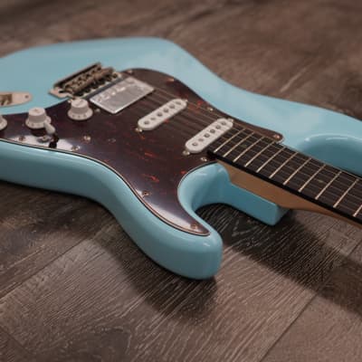 AIO S4 Electric Guitars - Sonic Blue w/ Gator GC-Electric-A Case image 6