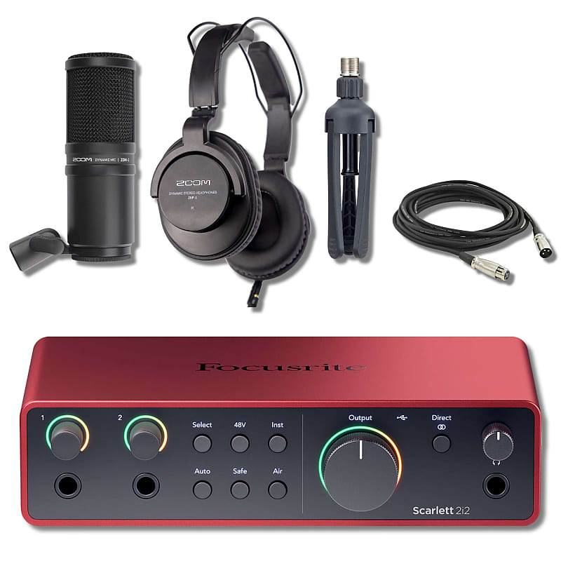 AT2020 Mic + Scarlett 2i2 3rd Gen Bundle store + Accessories