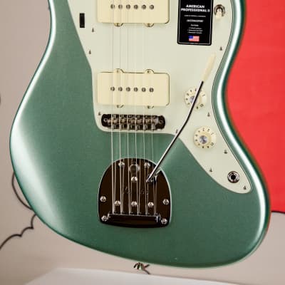 Fender American Professional II Jazzmaster®, Maple Fingerboard, Mystic Surf Green Electric Guitar image 7