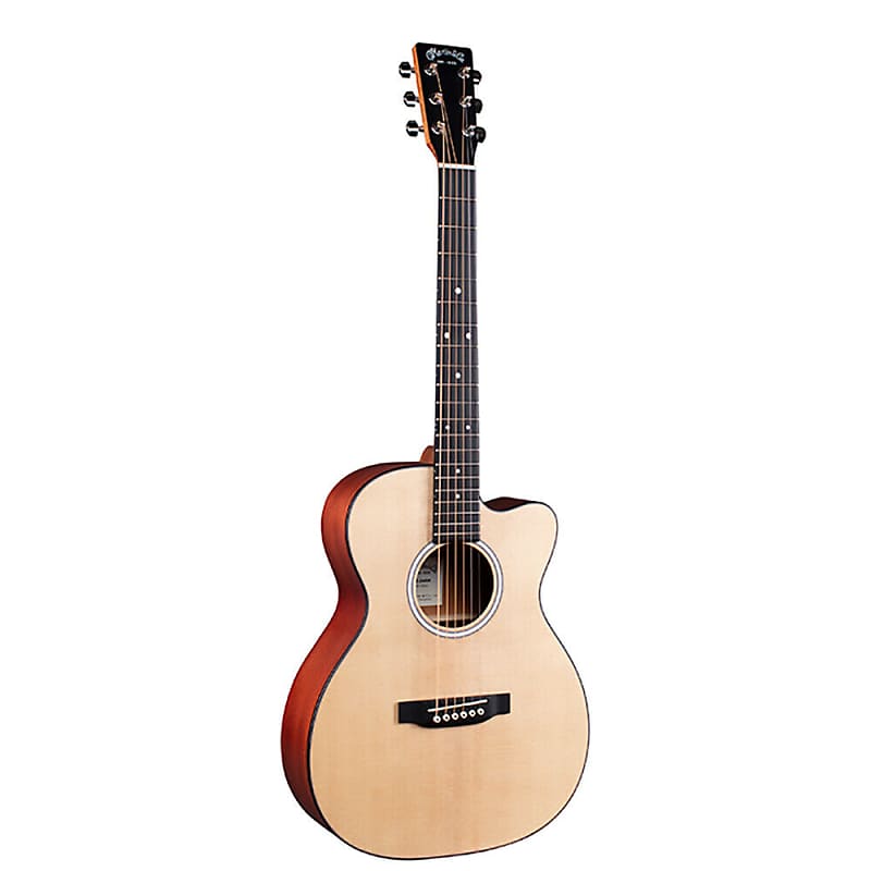 Martin 000C Jr-10E Junior Solid Top Natural Acoustic Electric Guitar w/ Gig Bag image 1