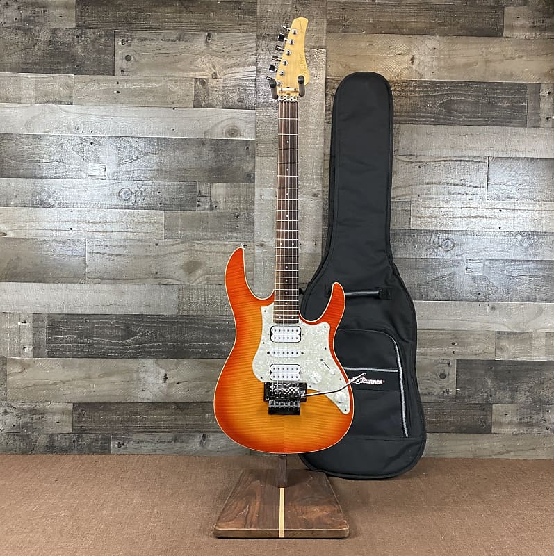 Fujigen FGN J-Standard Odyssey Fire Burst Floyd Rose w