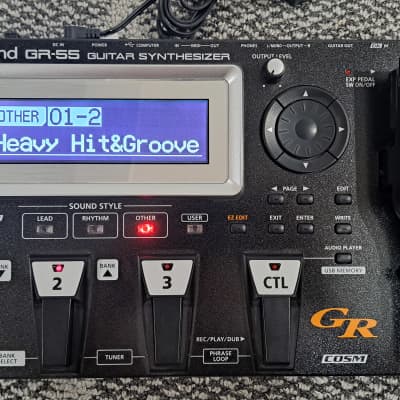 Roland GR-55 Guitar Synth with GK-3 Pickup and box