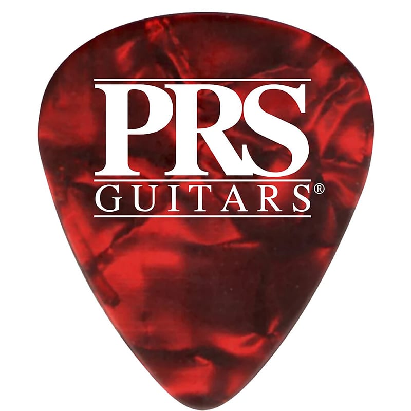 PRS Paul Reed Smith 12-Pack Red Tortoise Celluloid Guitar Picks, Medium image 1