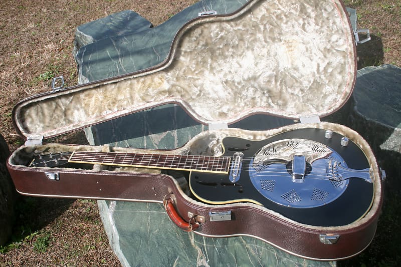 Morris Resonator Guitar Matt Black Hard Case Reverb UK